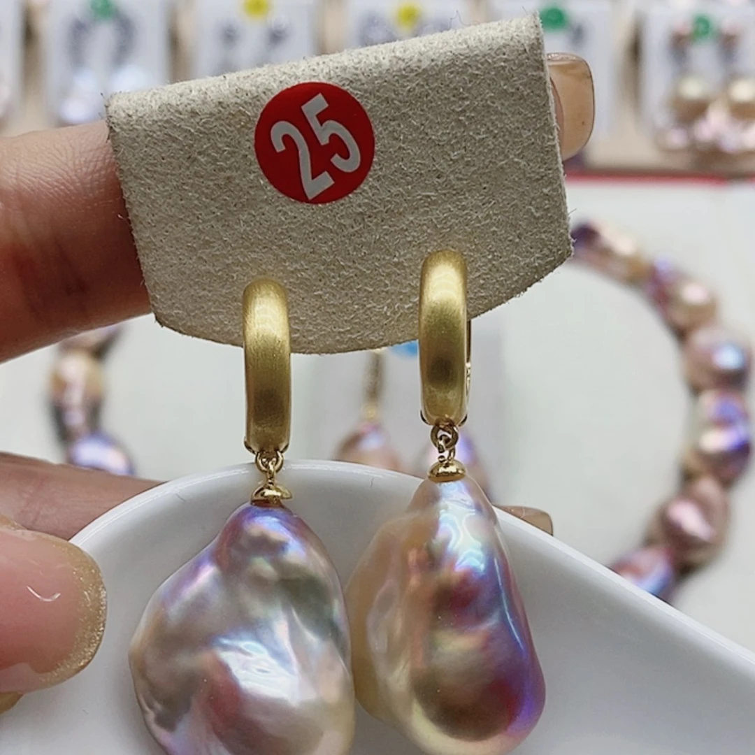 【闪购商品】淡水珍珠耳饰银S925镶嵌