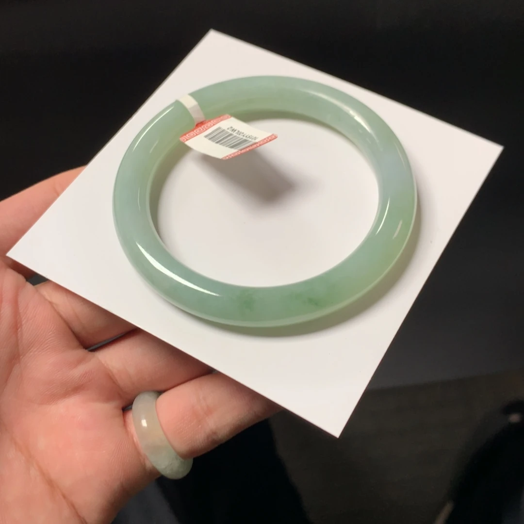 翡翠未镶嵌手镯47号56