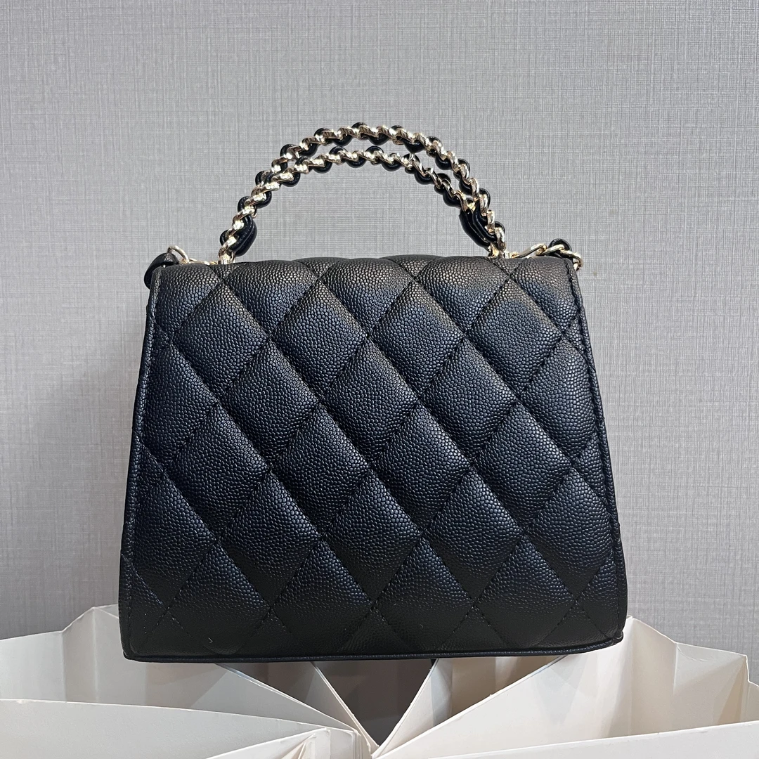 TOLEX2025新款手工时尚百搭交叉缠绕女包黑色白色16.5CM