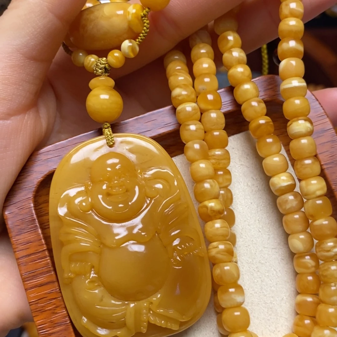 【闪购商品】蜜蜡颈饰未镶嵌项链