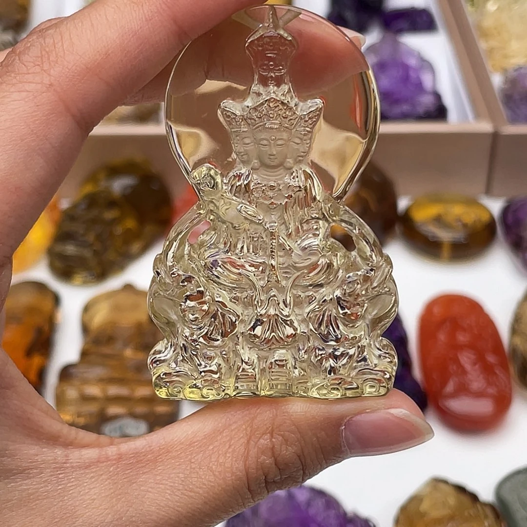 未镶嵌水晶颈饰定制吊坠普贤