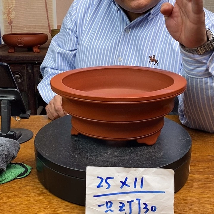 紫砂花盆货号一只ZJJ30