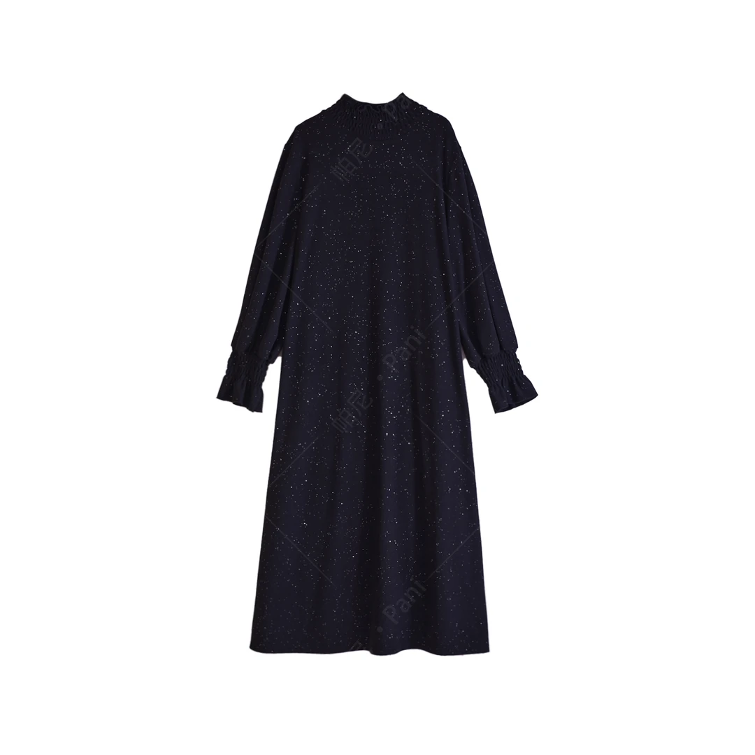 【香奈大码053】 2025设计气质轻奢百搭韩版显瘦黑色连衣裙