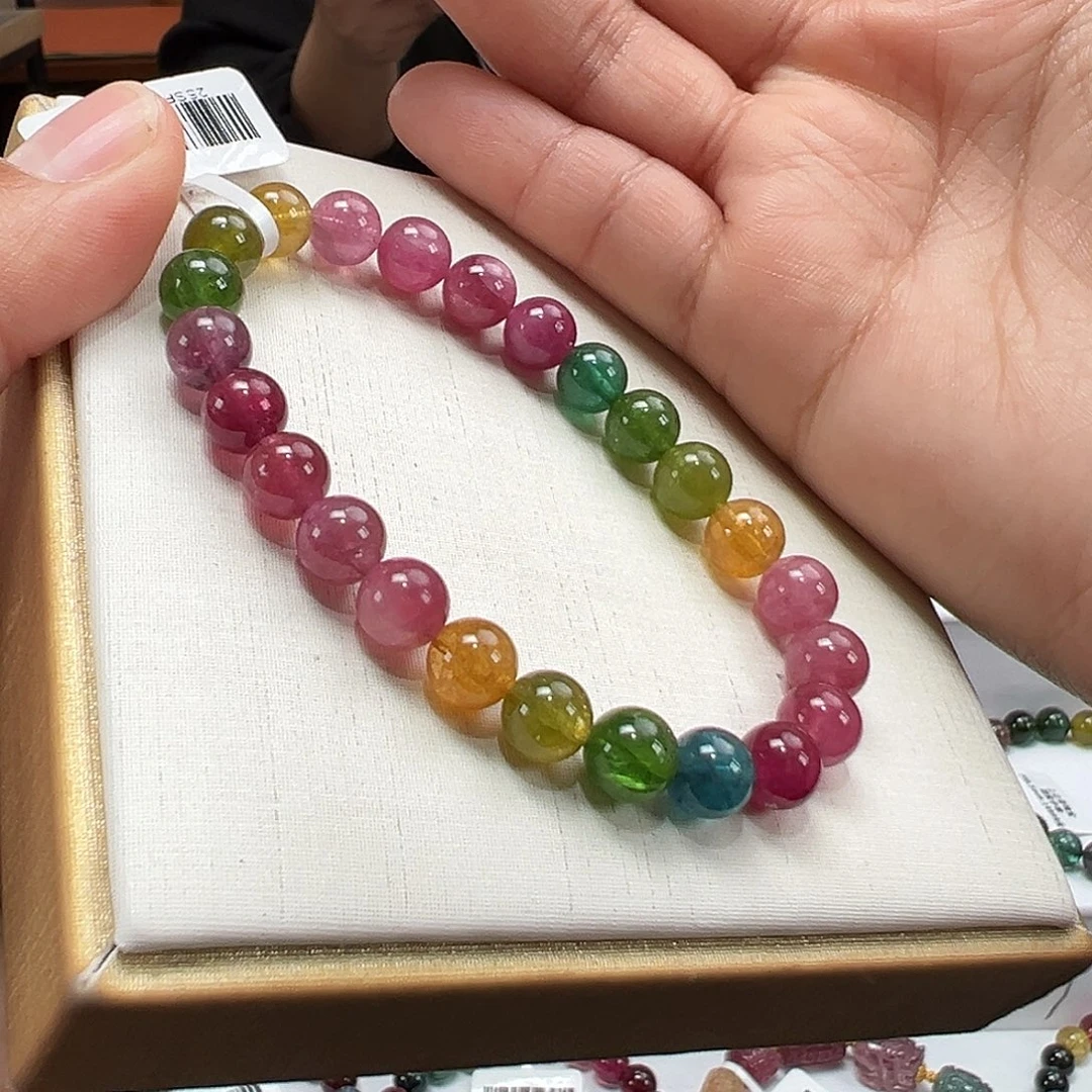 碧玺未镶嵌手串7.5mmmmmm