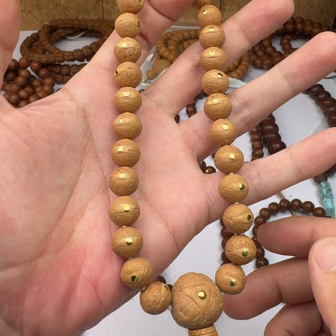 手串凤眼菩提11.5铜钉手持