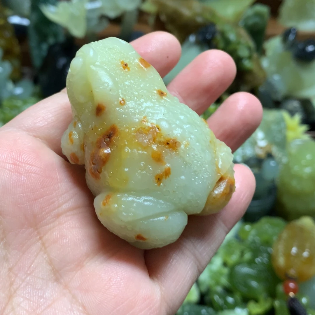 岫玉未镶嵌手把手把