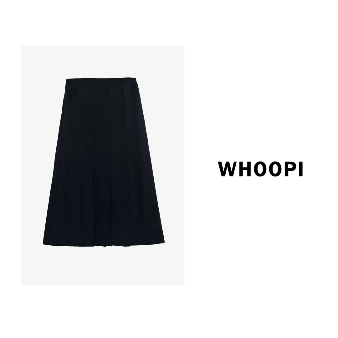 【Whoopi】【圣马丁半裙】高智miu系复古垂顺显瘦百褶半裙