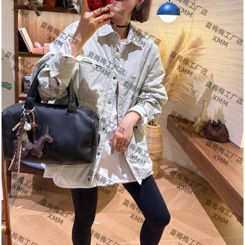 XMM.【廓板夹棉衬衣】翻领棉服POLO领休闲薄款洋气长袖简约-M661191