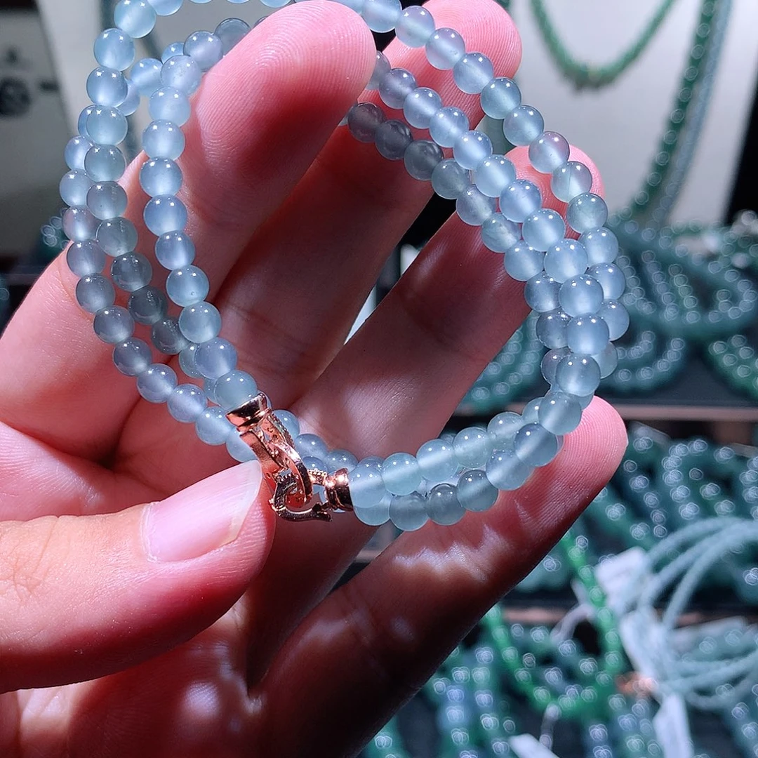 未镶嵌手链翡翠天然a货翡翠项链4.8