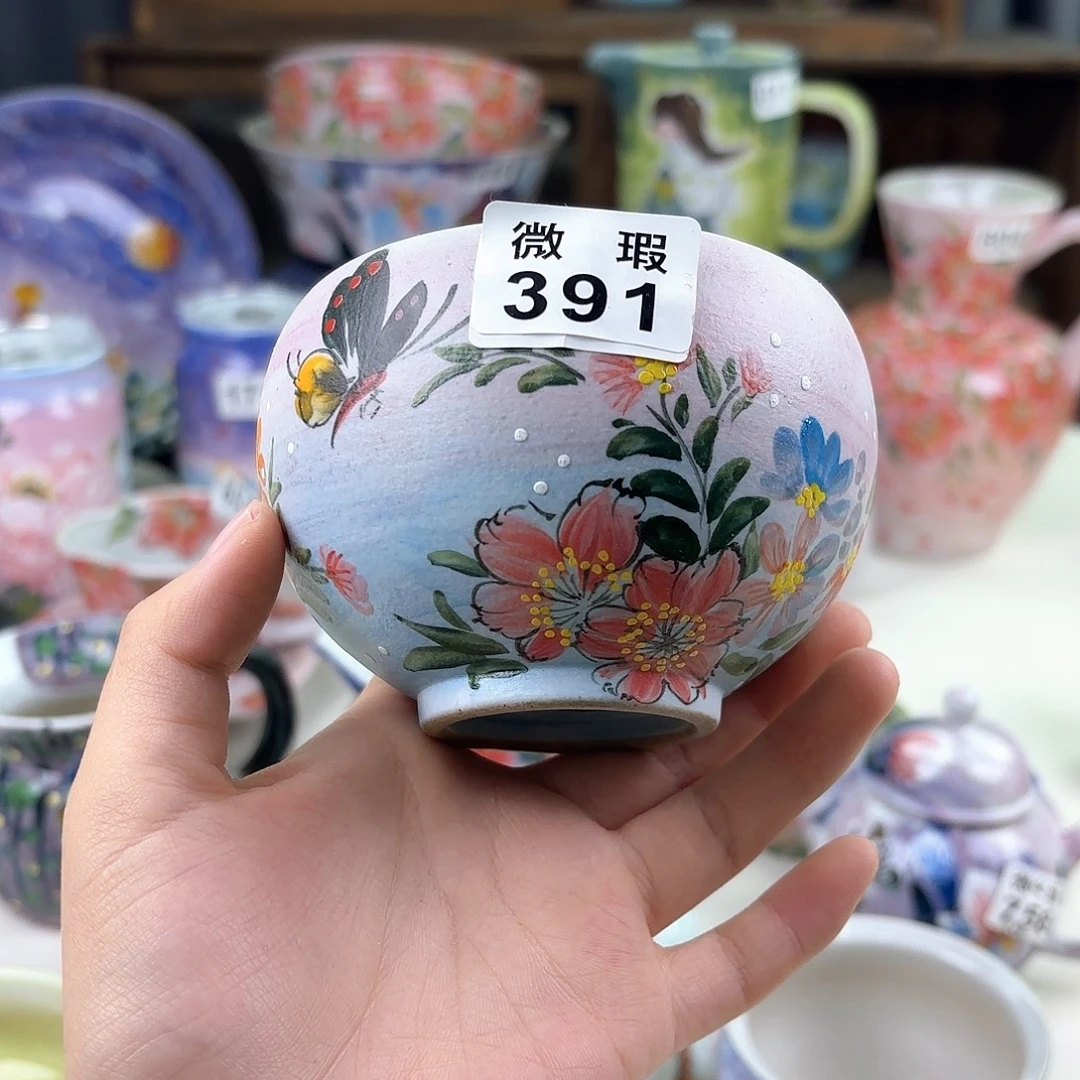 景德镇手绘高温釉下彩陶瓷茶具