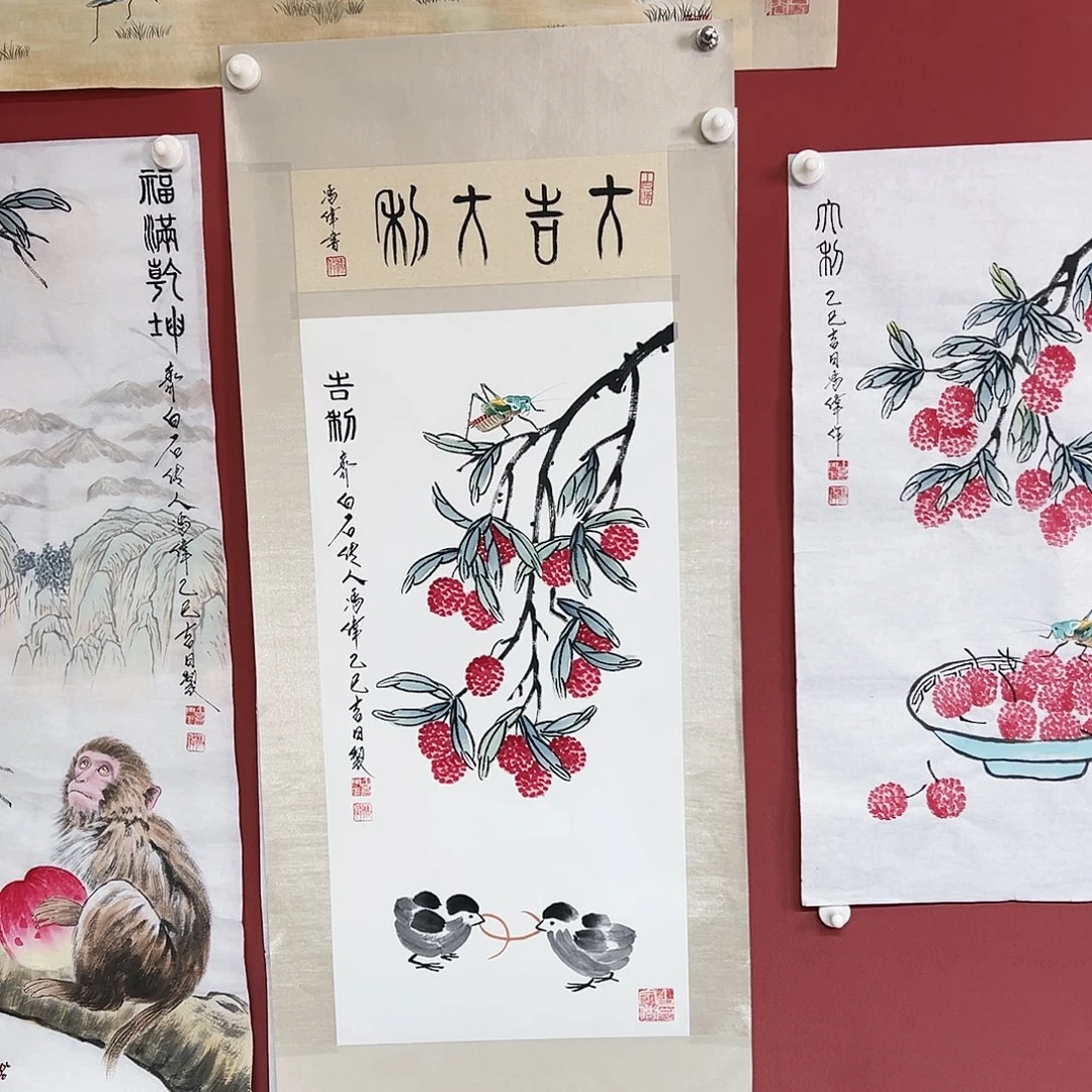 国画冯伟老师亲笔手绘国画作品慧
