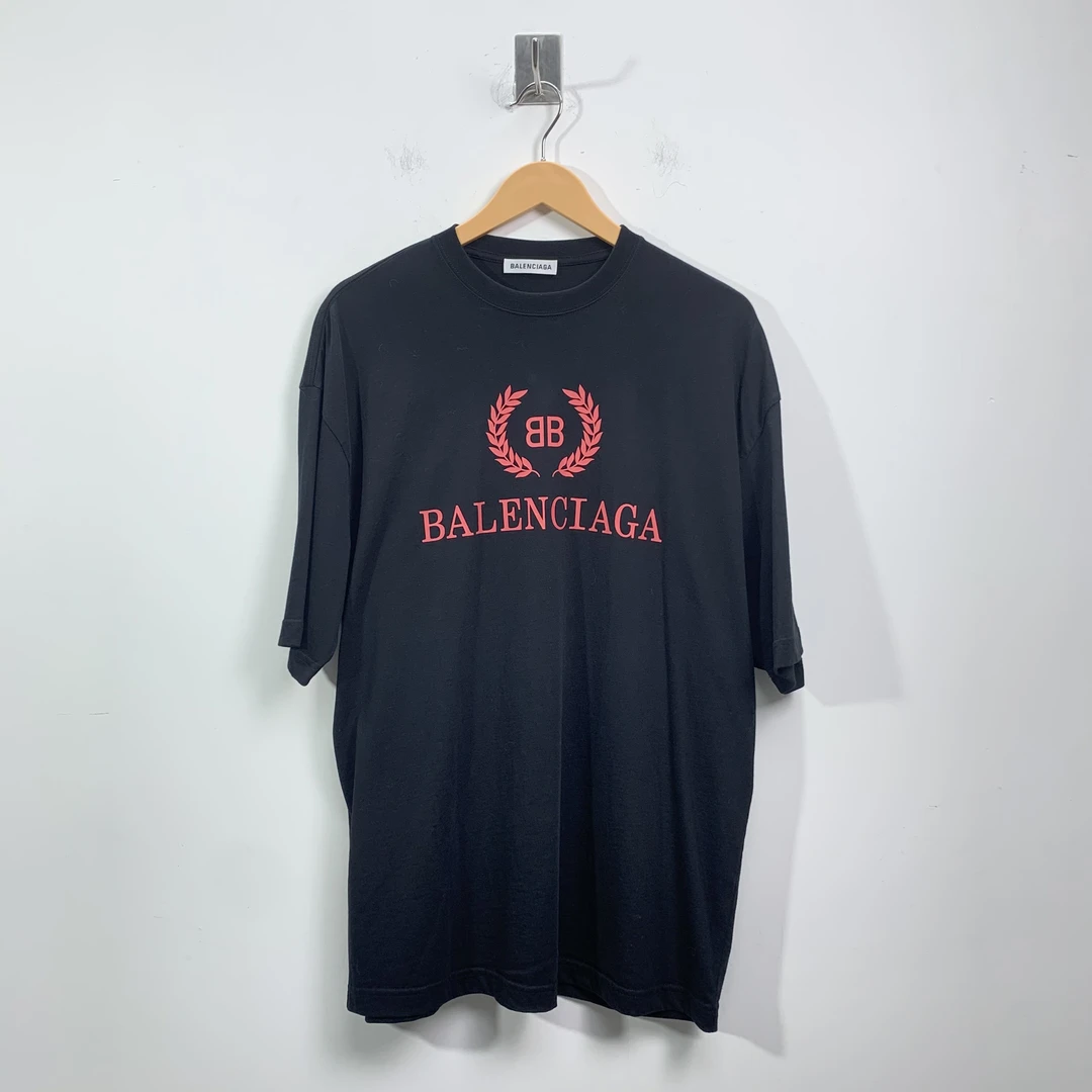 全新未使用 Balenciaga/巴黎世家 黑粉麦穗 爆款短袖 S码 全新