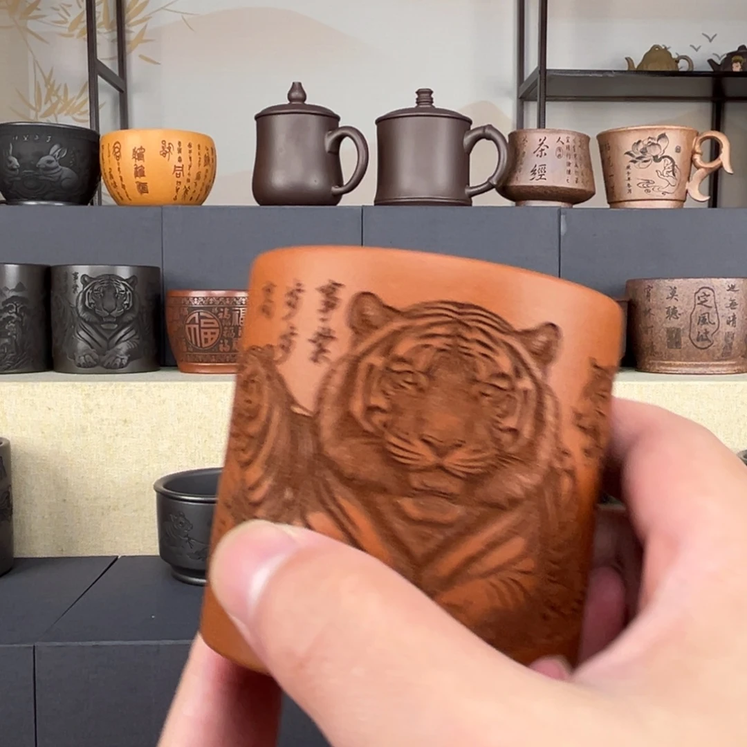 茶杯紫砂紫砂主人杯手工制作5