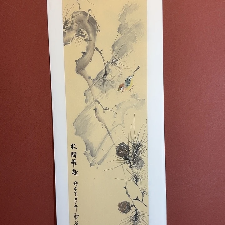 国画听兰老师花鸟
