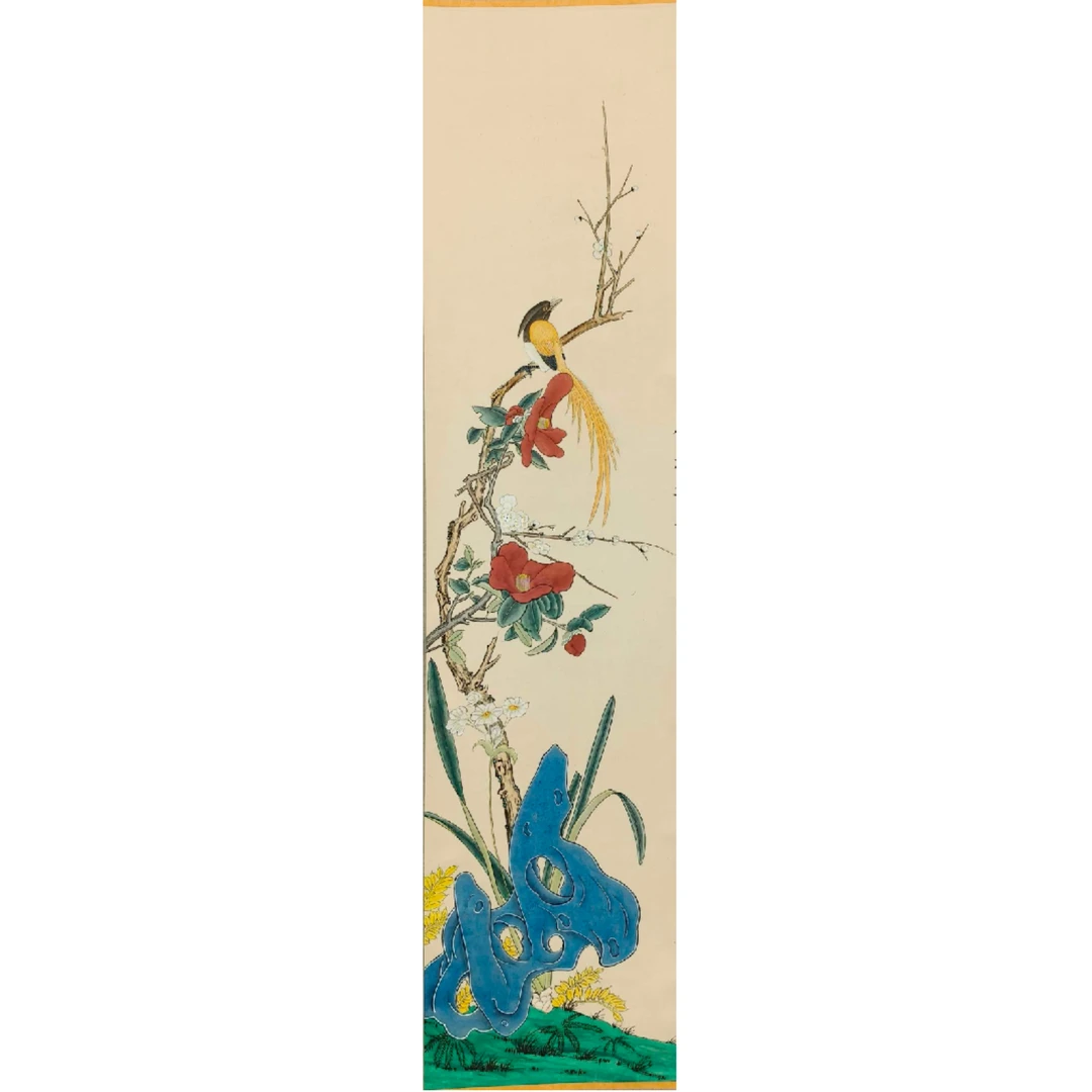 Y025 《仁者乐寿》林hy 120*31（3.4平尺）纸本立轴