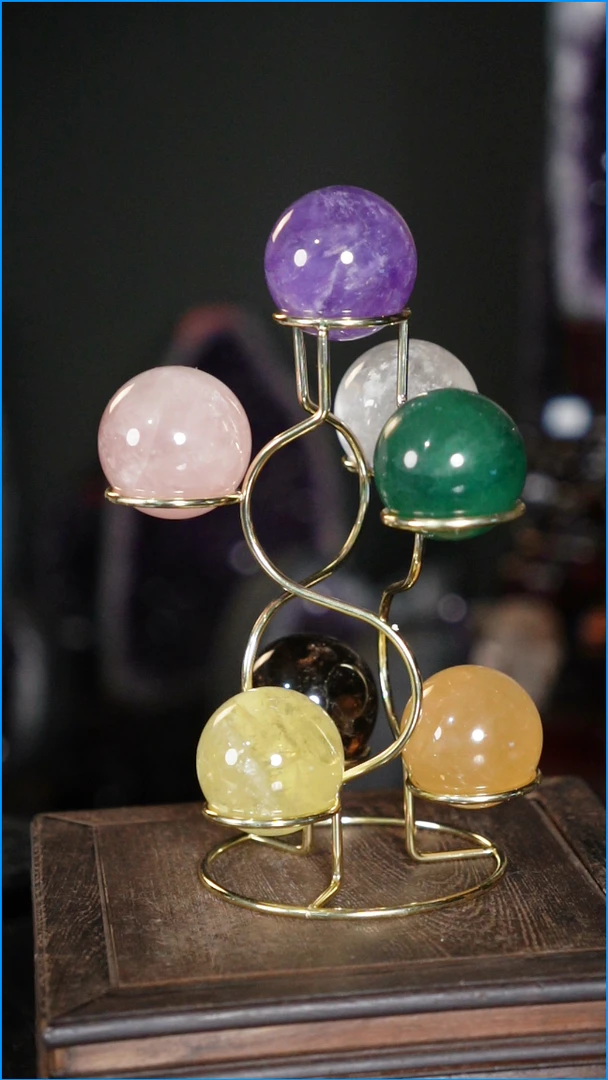 水晶一天然摆件5+球付米链接