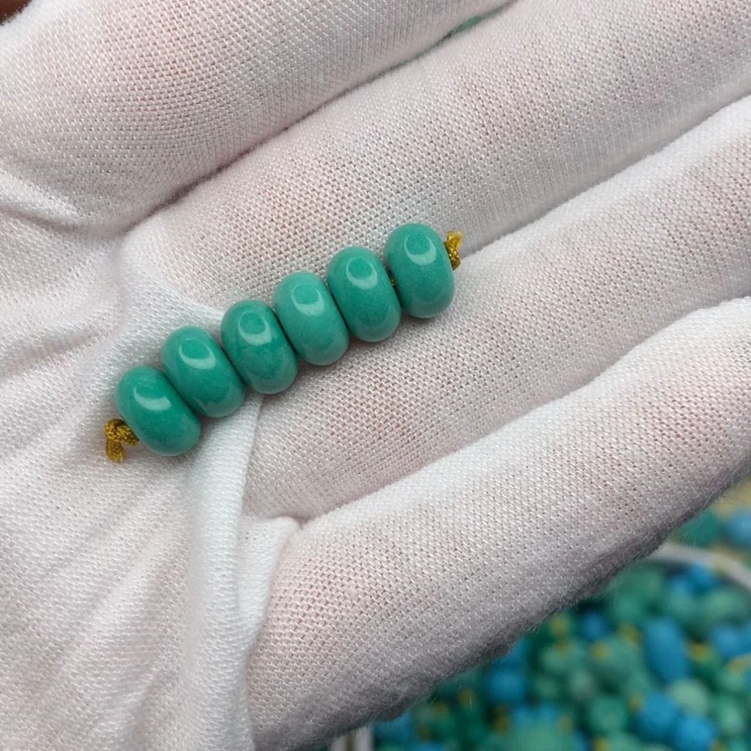 新品福利   高瓷绿卡8苹果珠隔珠