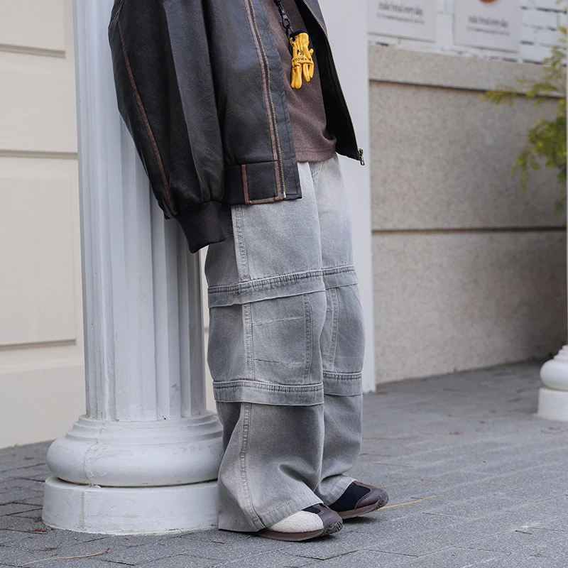 【版本答案】男童春秋儿童潮流高街休闲裤脏脏裤韩版宽松美式直筒