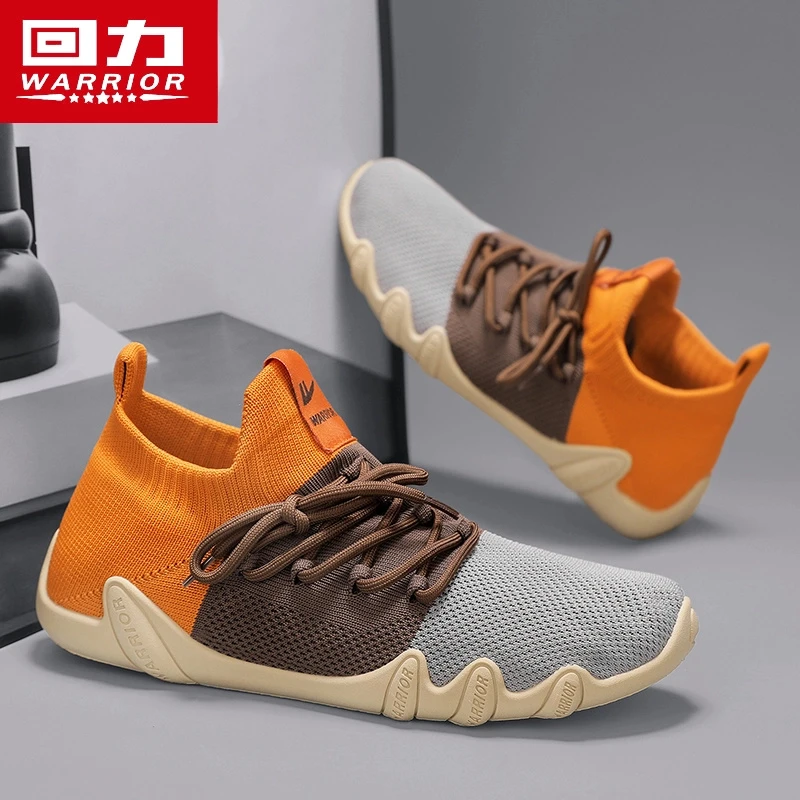 回力飞织透气男鞋时尚袜子鞋夏季网面鞋开车鞋轻便跑步休闲鞋男XL