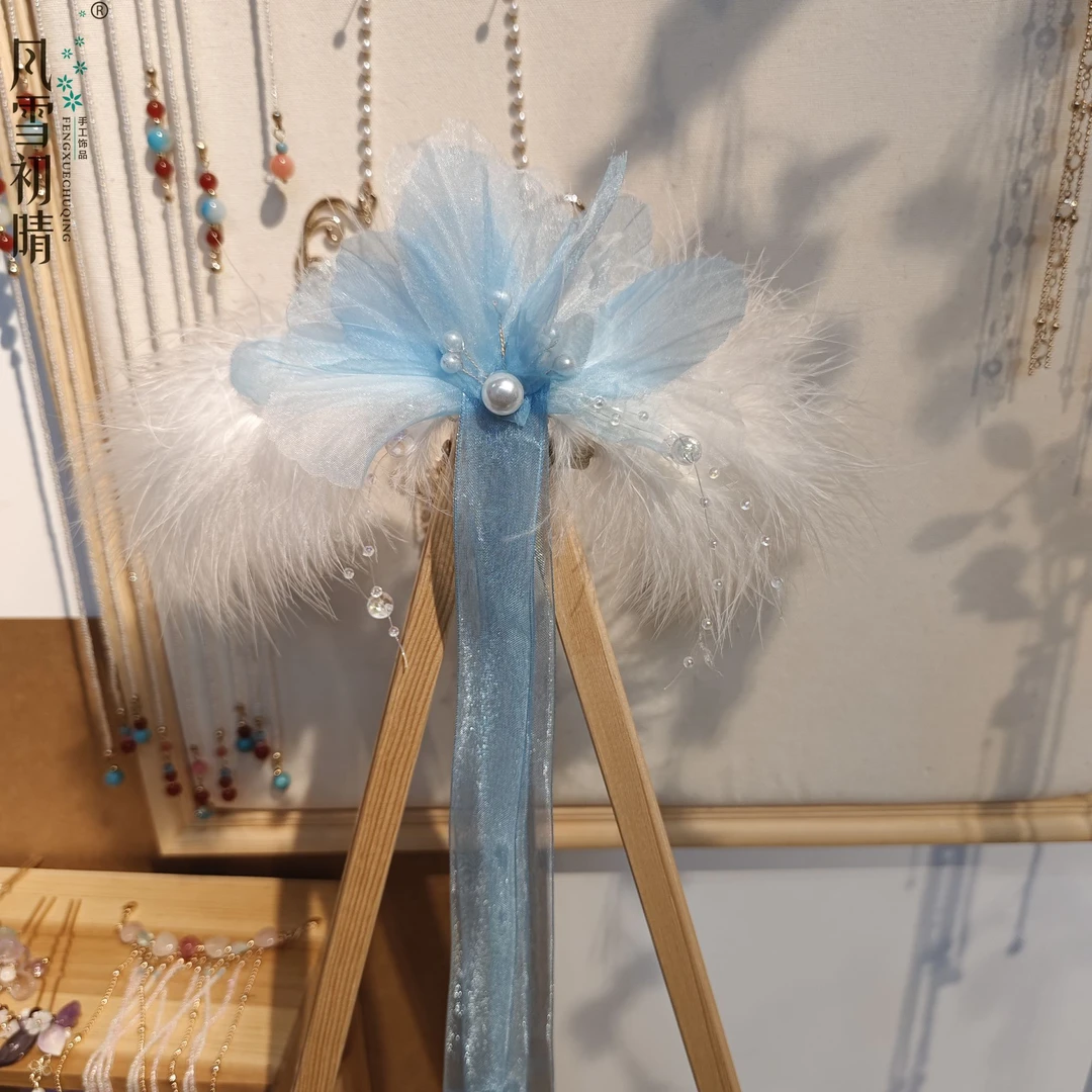 风雪初晴 （一元购）后压 手工设计百搭汉服仙气头饰古风日常