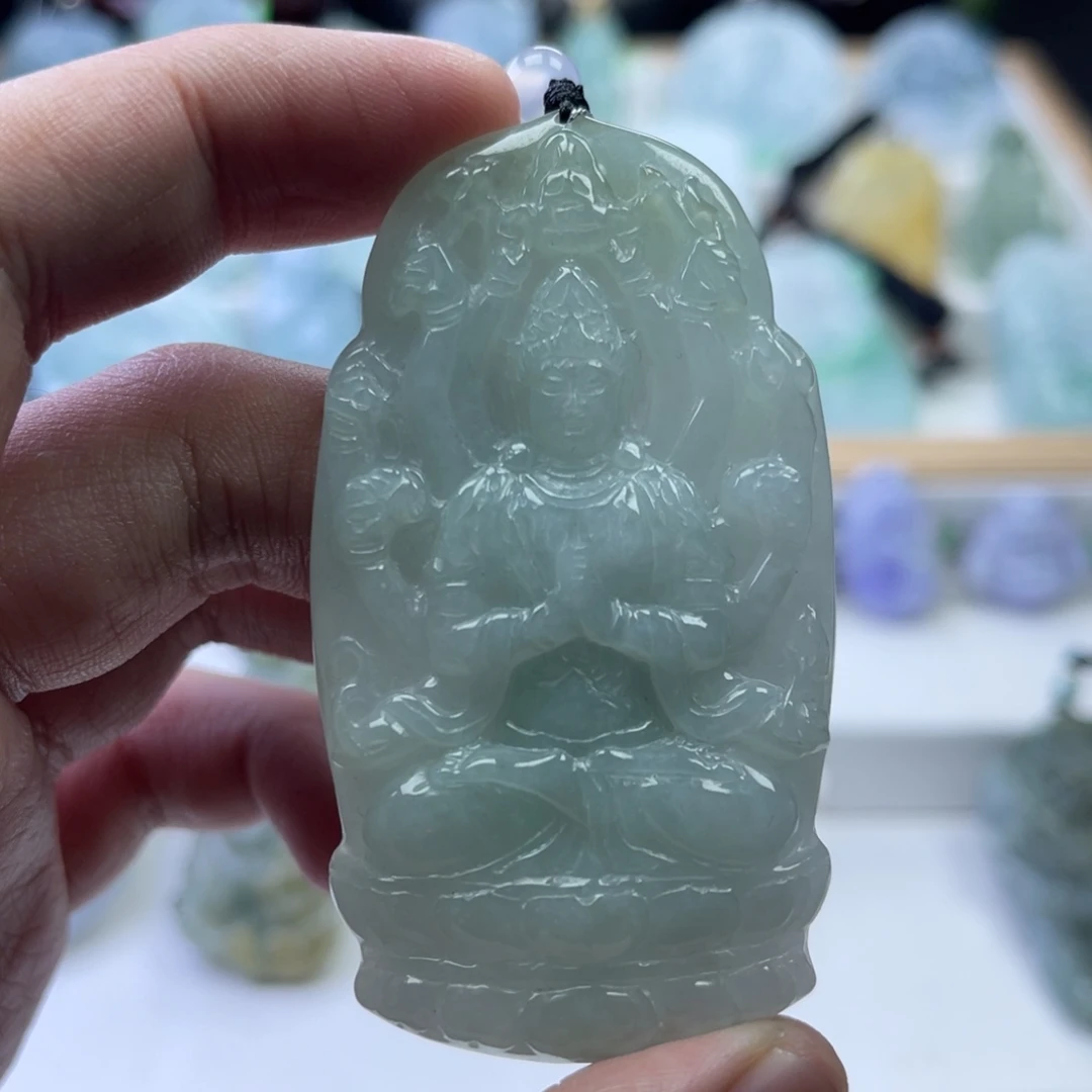 翡翠未镶嵌颈饰817