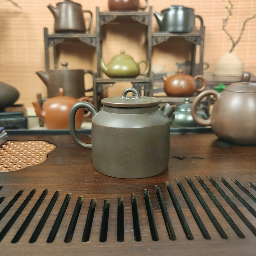 瓦罐壶 钦州纯手工原矿坭兴陶茶壶170cc专用六堡茶具唐天源名师