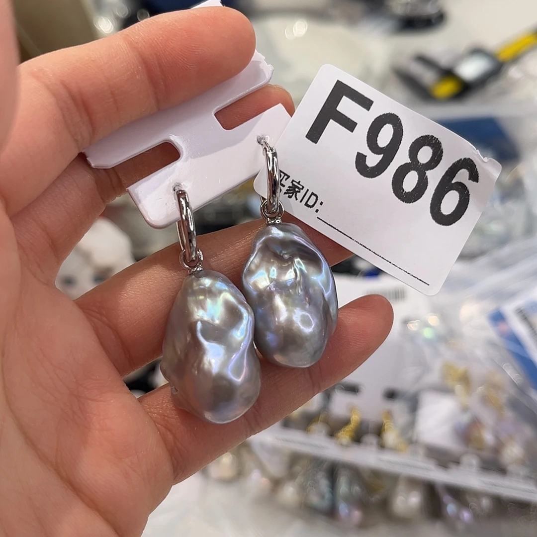 耳饰合金淡水珍珠