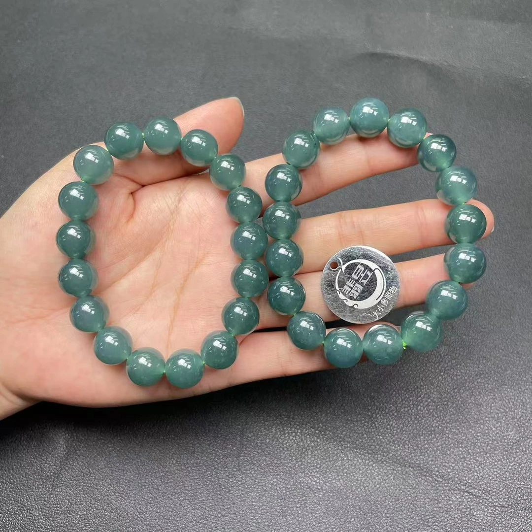 翡昱-N8-38664-614-天然A货翡翠手串/约11+/约17颗-多样性发其一