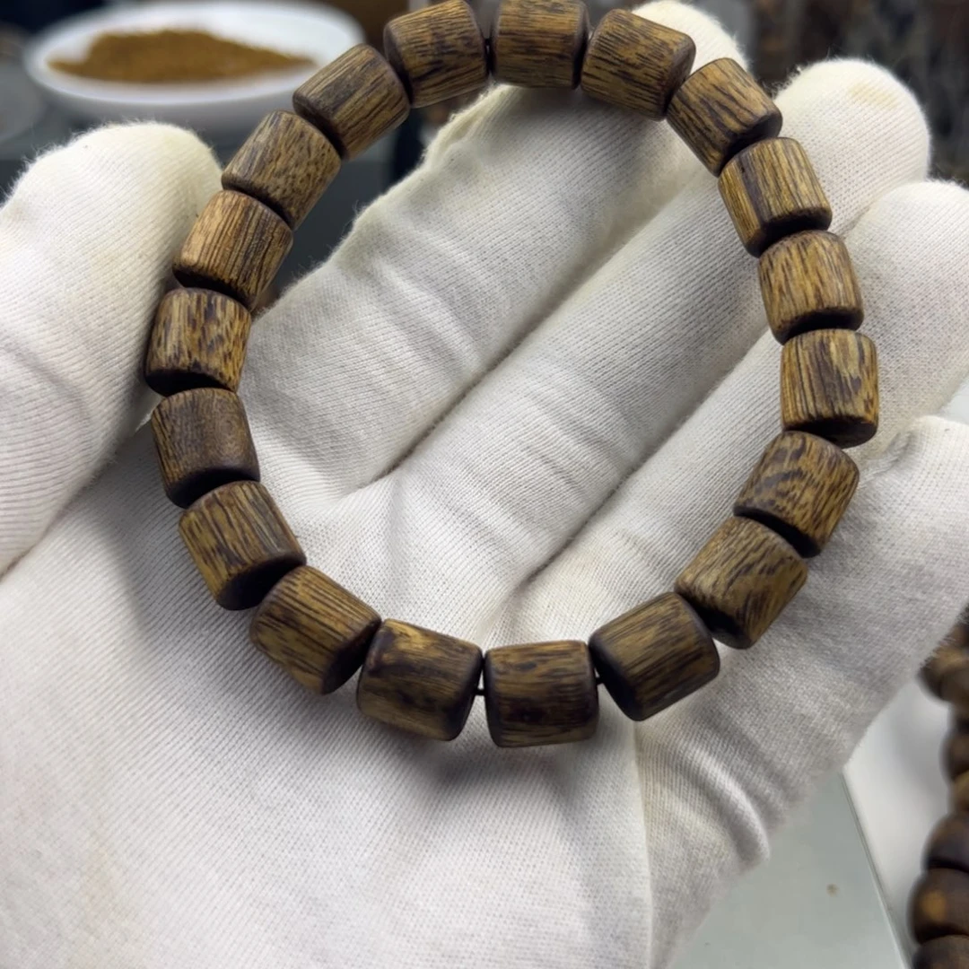 手串沉香桶珠单圈10mm