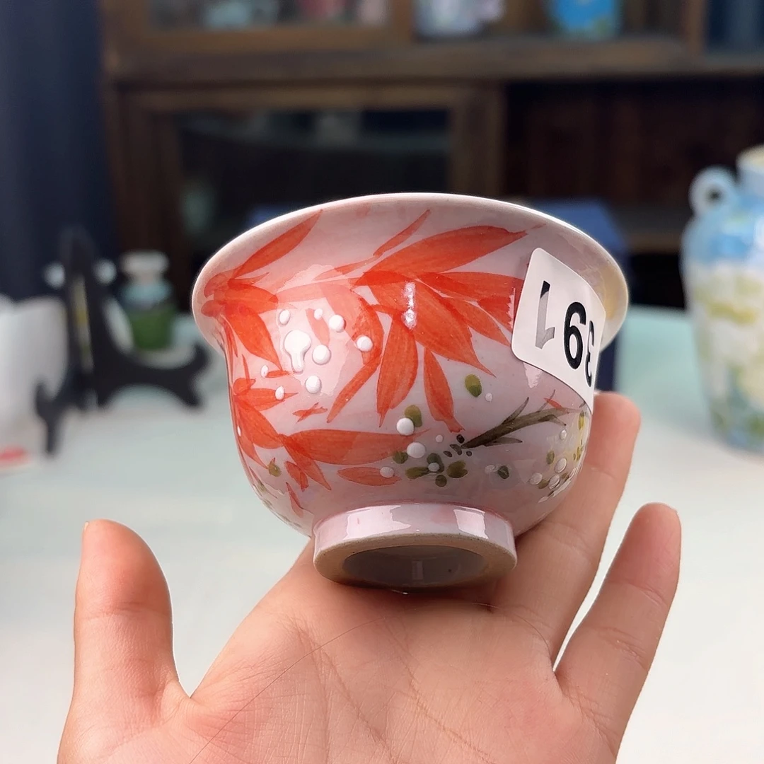 景德镇手绘高温釉下彩陶瓷茶具