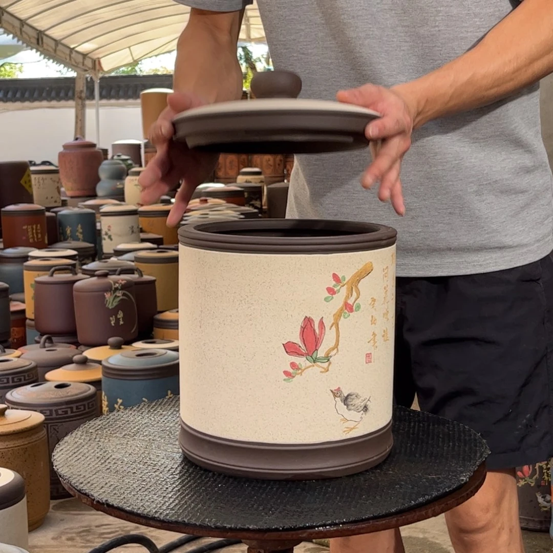 紫砂茶叶罐8 饼茶叶罐