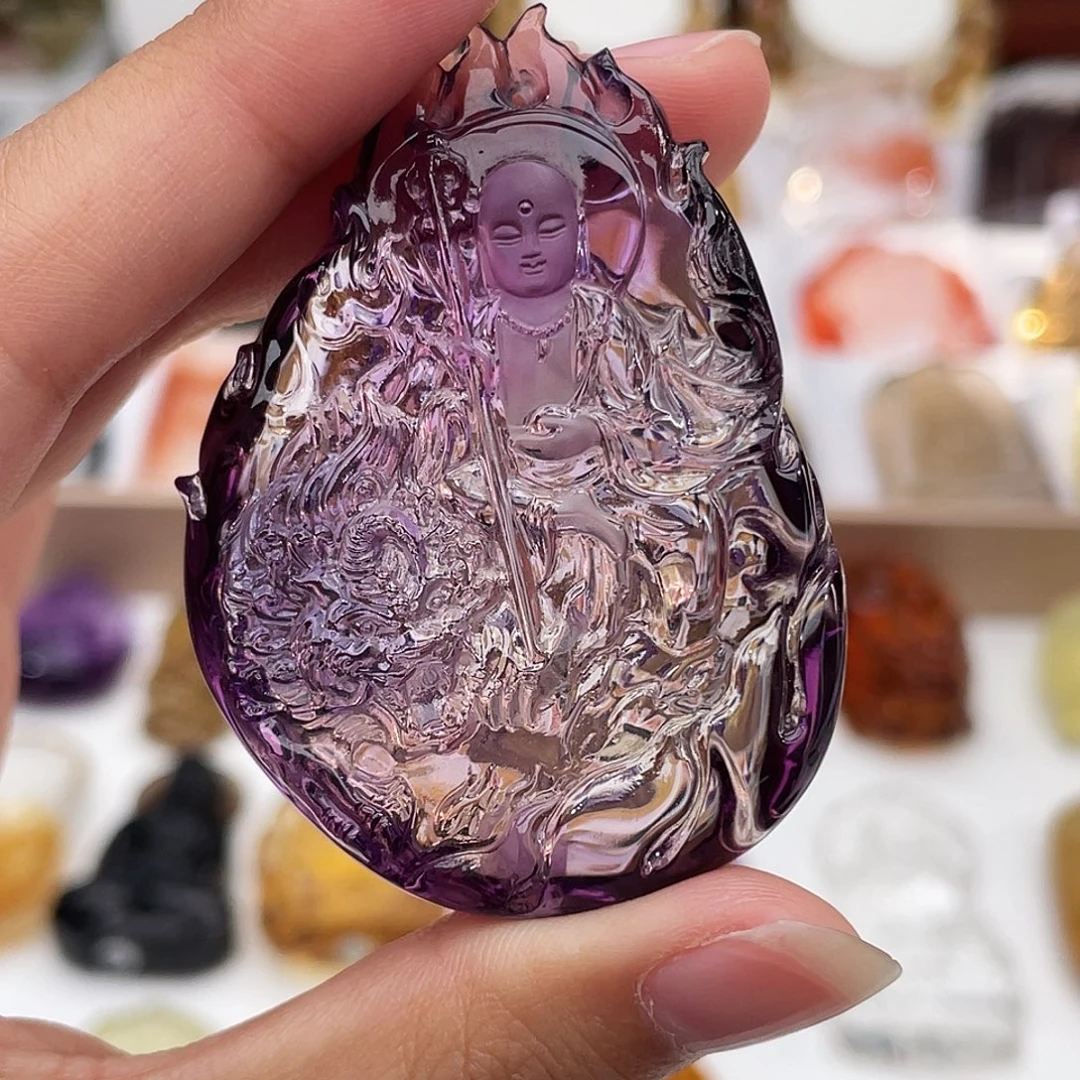 水晶颈饰未镶嵌定制吊坠地藏