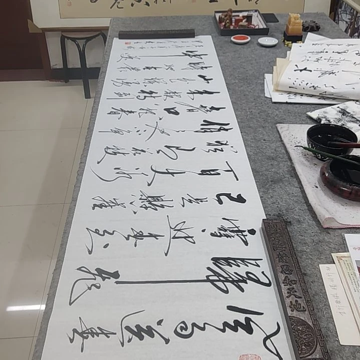 书法书法协会作品咏梅再赠送一副清风明月一壶酒