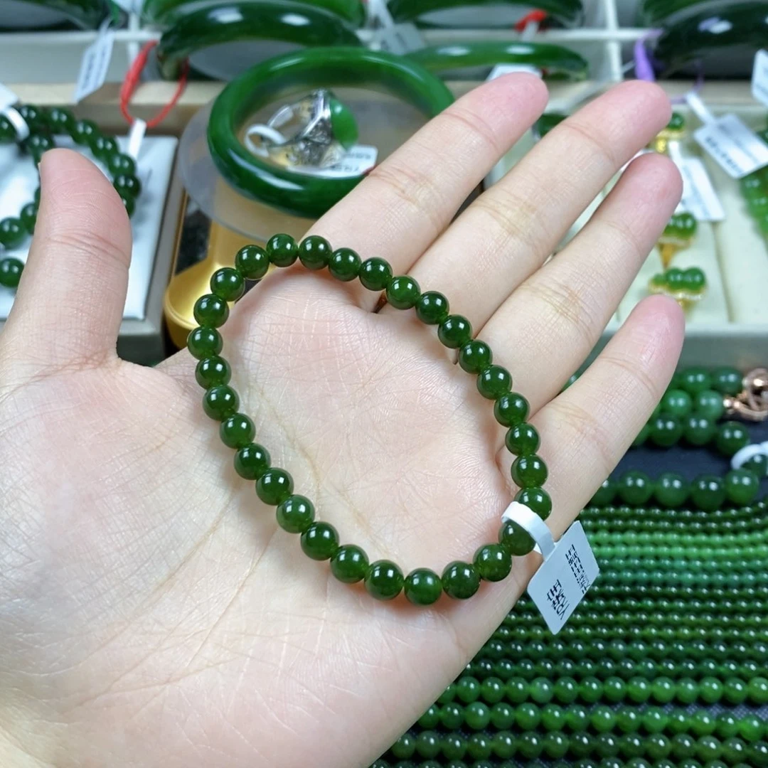 和田玉（碧玉）手串未镶嵌6mm