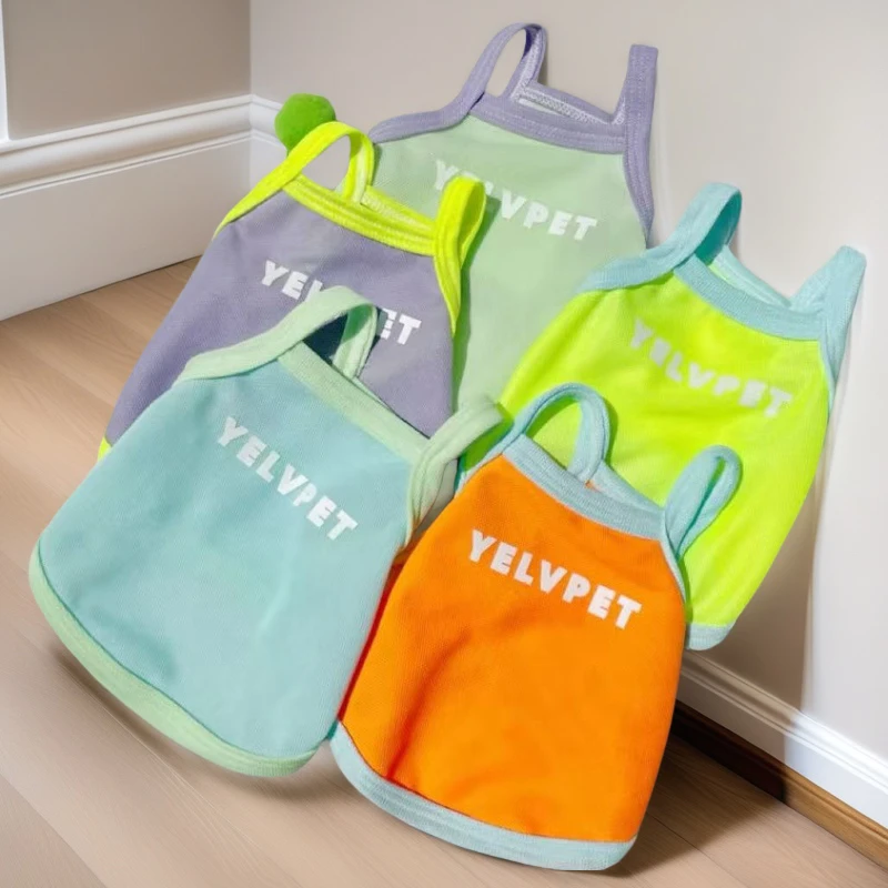 猫咪狗狗宠物衣服夏季雪纳瑞薄款小型泰迪比可爱约克夏背心熊博美
