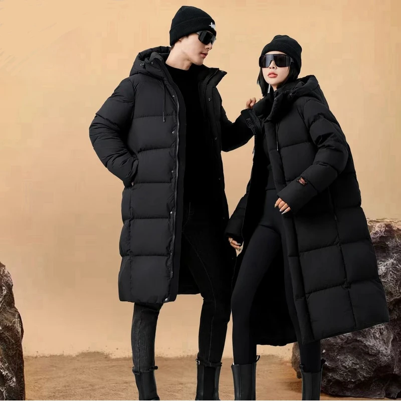 【黑武士】新款男女同款情侣长短款连帽加厚保暖百搭羽绒服TUA