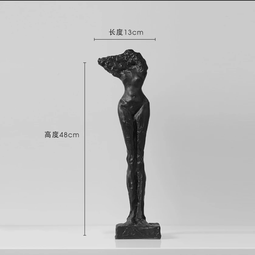 雅典娜人物雕像树脂