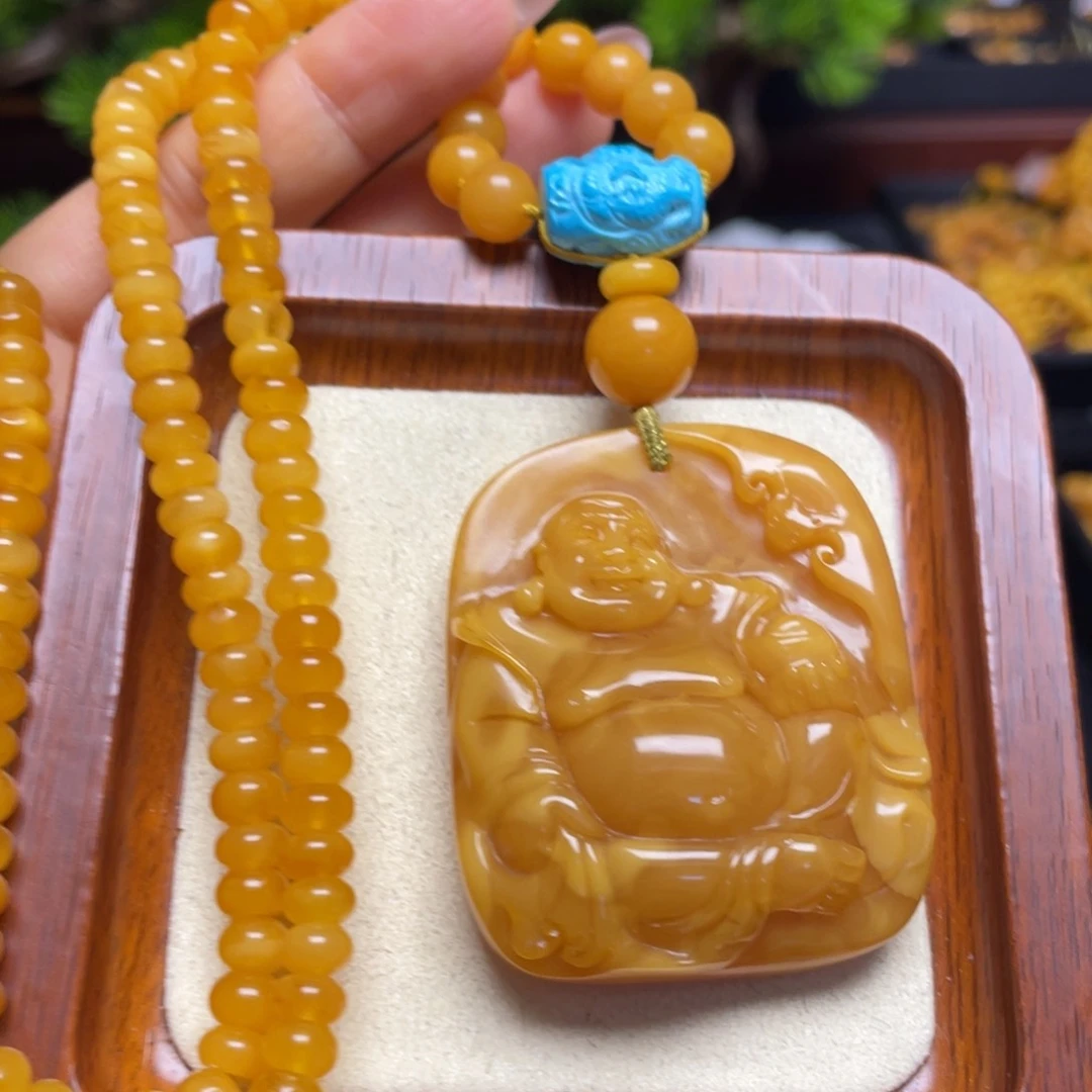 蜜蜡颈饰未镶嵌项链