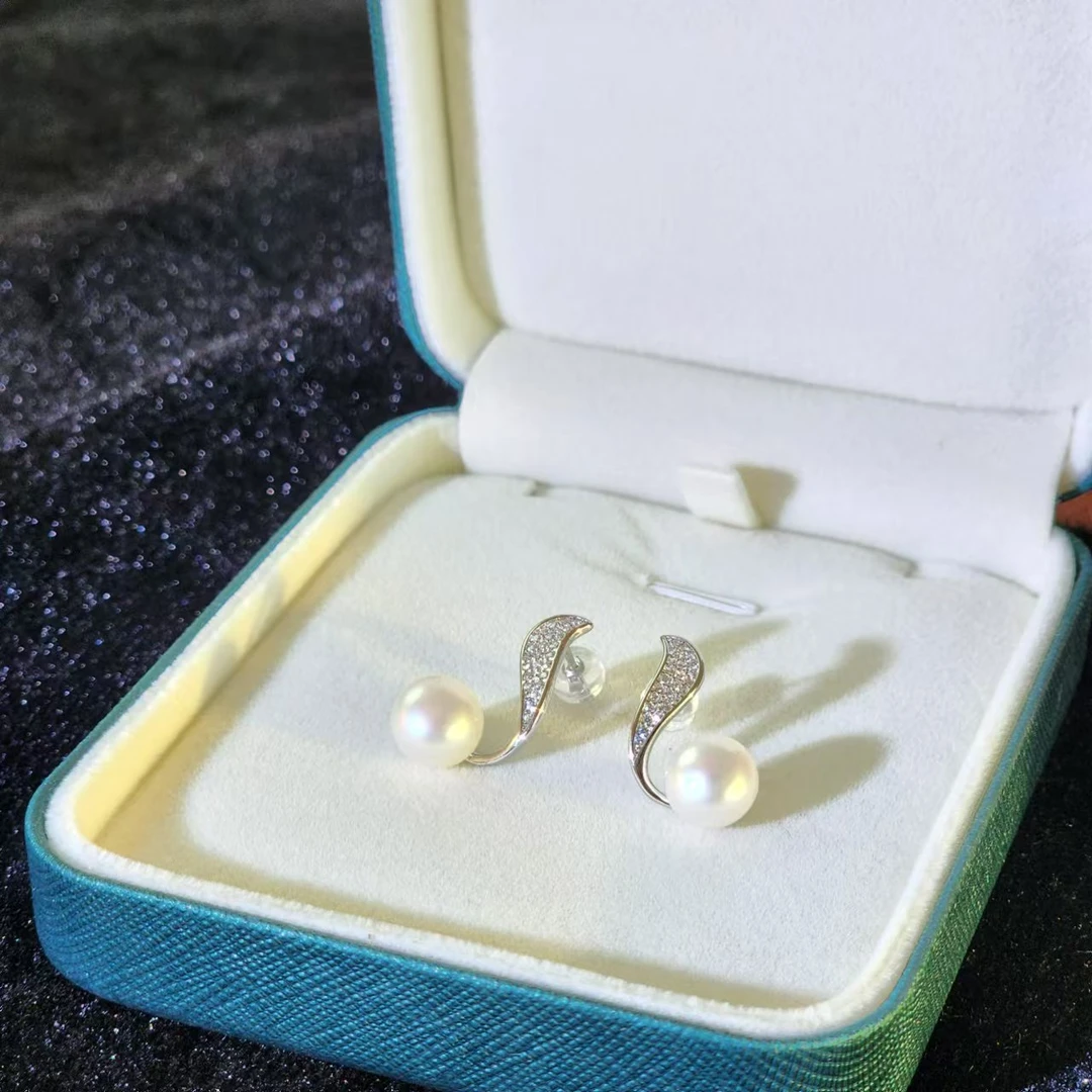 淡水经典 爱琴 银925 6mm淡水珍珠耳饰