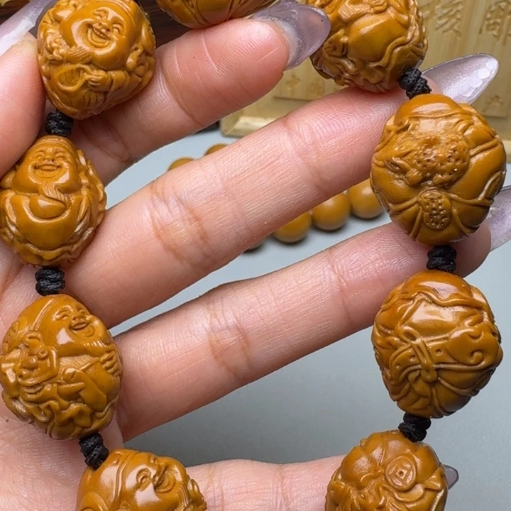 手串/手链橄榄核荷叶财神