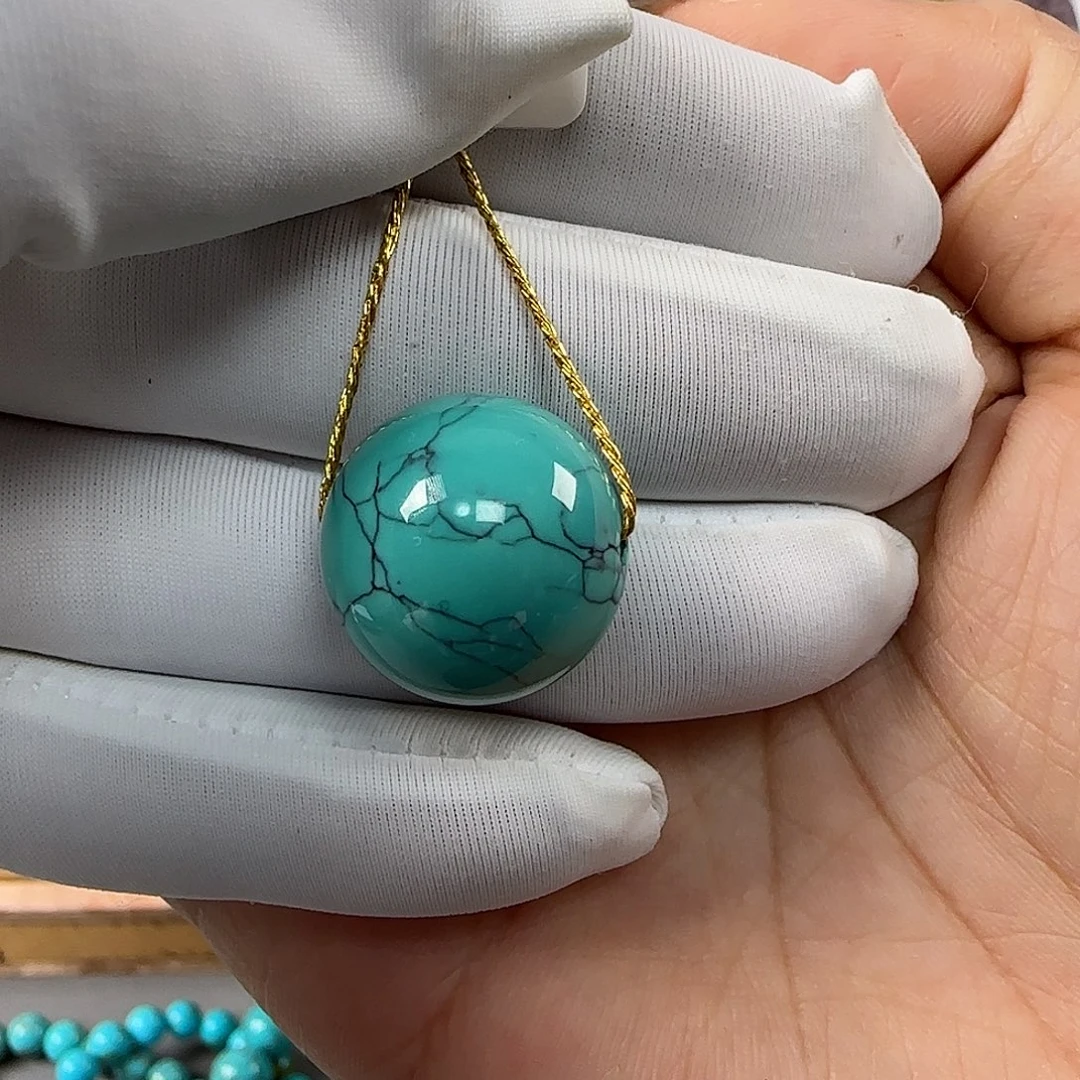 绿松石未镶嵌16mm➕单珠