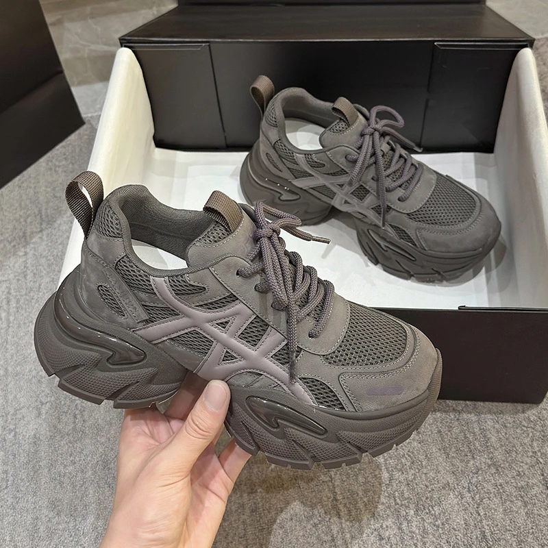 现货老爹鞋女2025年秋冬季新款增高厚底休闲百搭潮流运动鞋松糕鞋