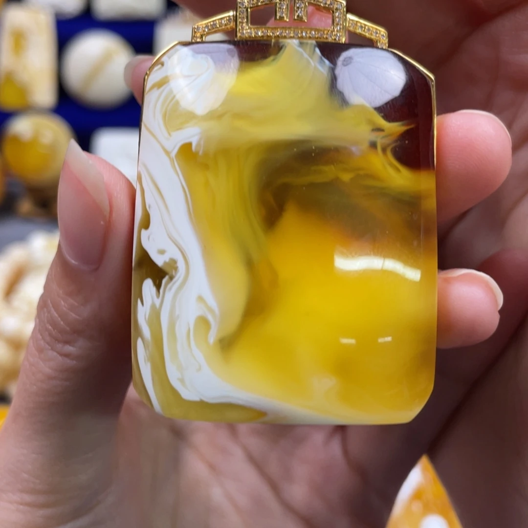 蜜蜡未镶嵌裸石琥珀蜜蜡