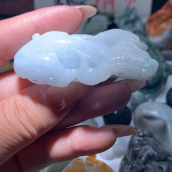 翡翠未镶嵌颈饰保真天然A货翡翠