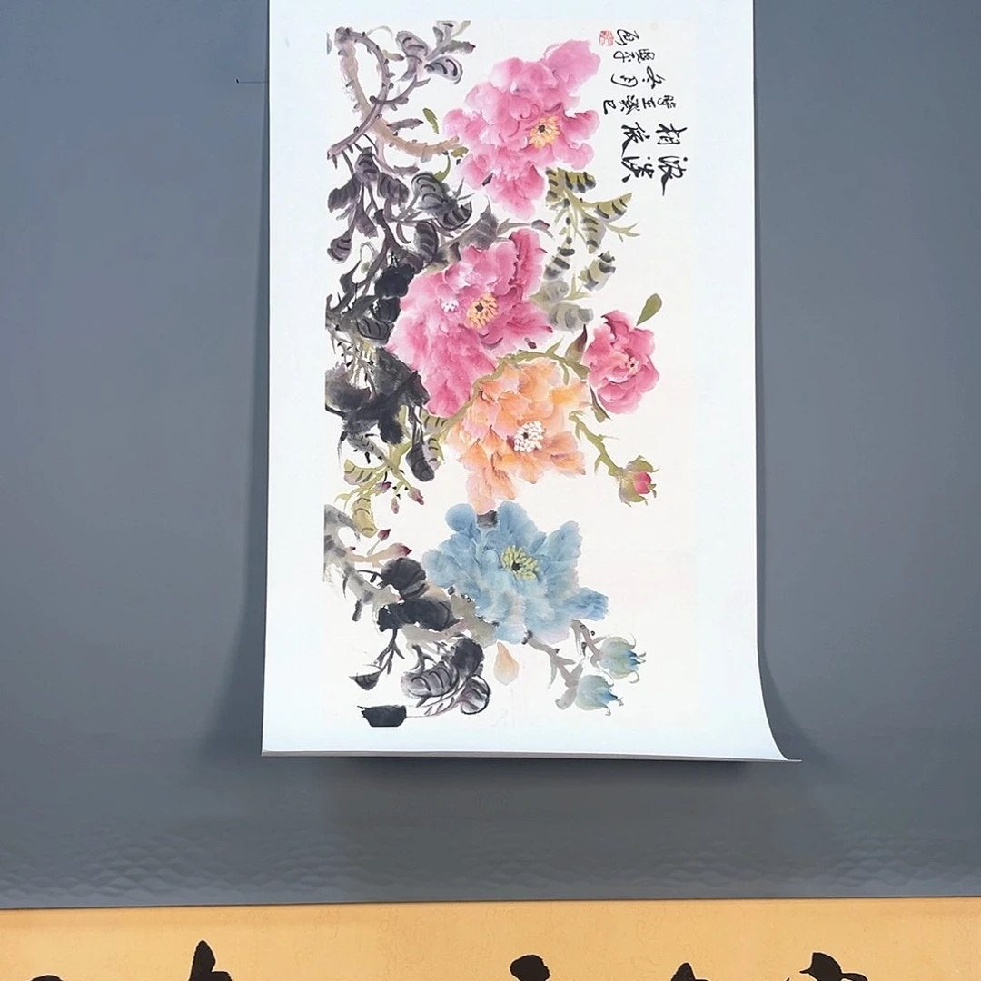 国画799 花鸟和蝴蝶都会出现