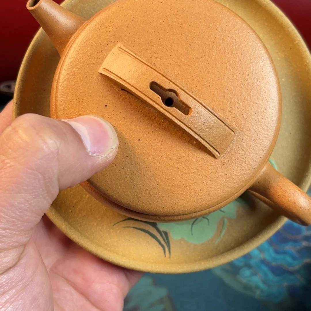 紫砂茶壶没*质黄段 汉瓦130cc
