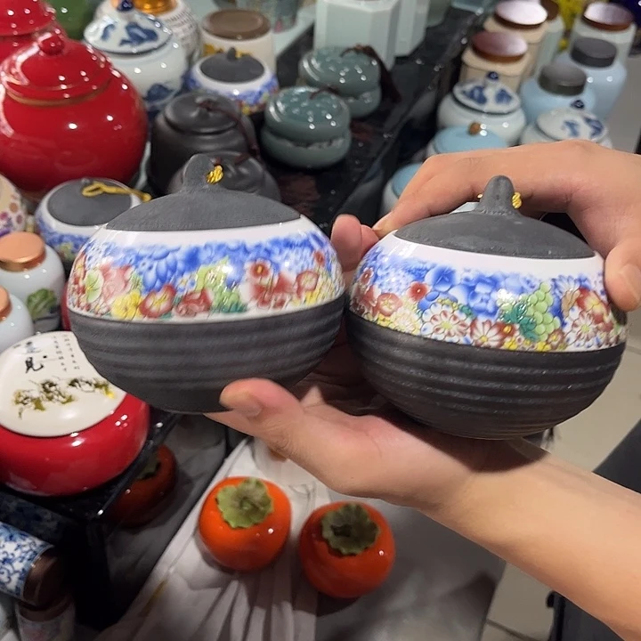 摆件润鹏陶瓷精选高端陶瓷茶叶罐