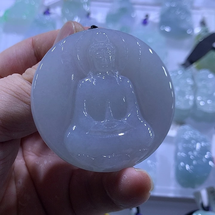 翡翠未镶嵌颈饰天然翡翠A货吊坠