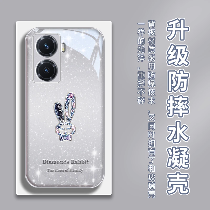 四角防摔适用vivoy77手机壳Y76s水凝壳个性y73s奢华Y70s新款y70t