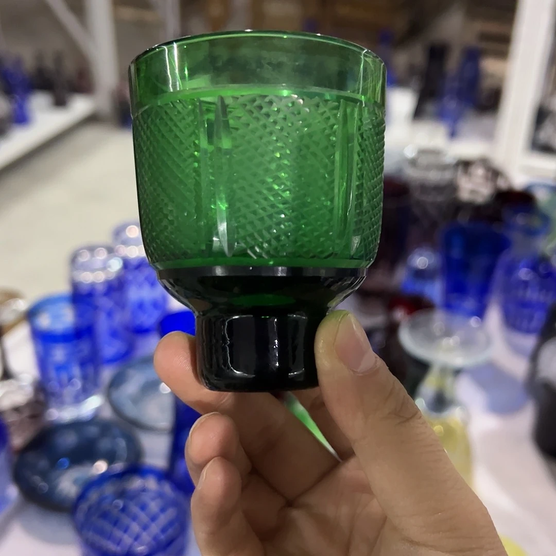 平底款水晶玻璃微瑕一个